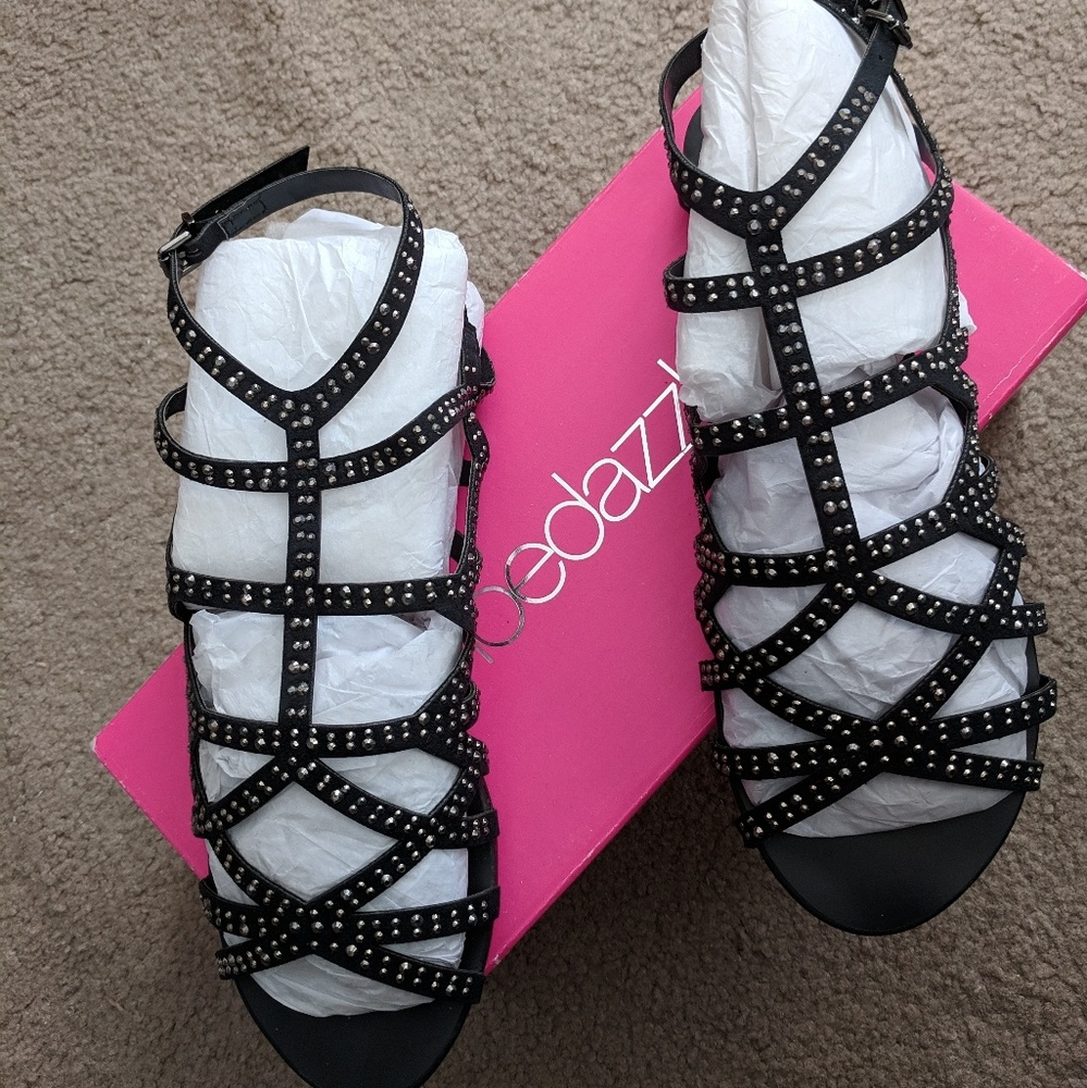 Shoedazzle Studded Gladiator Sandals